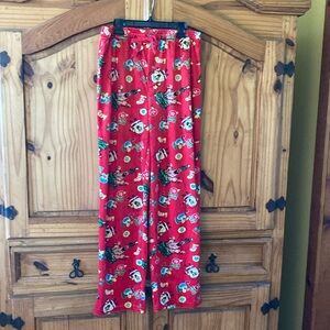 Men SpongeBob SquarePants Patrick Star red Christmas pajama lounge pants -size S